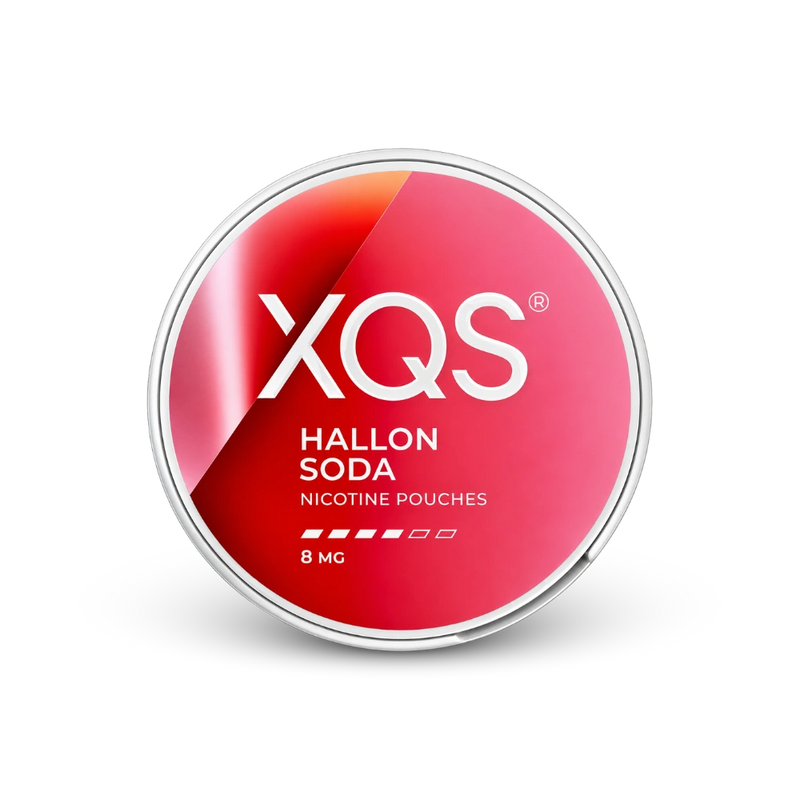 XQS Hallonsoda Strong – lattina di bustine di nicotina