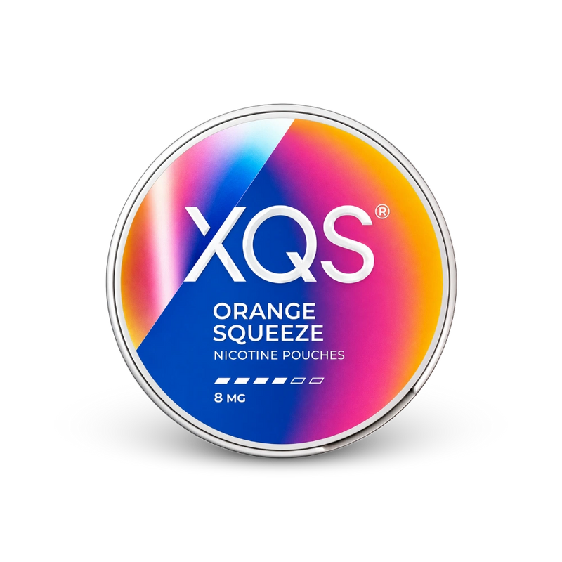 XQS Orange Squeeze Slim Strong – lattina di sacchetti di nicotina