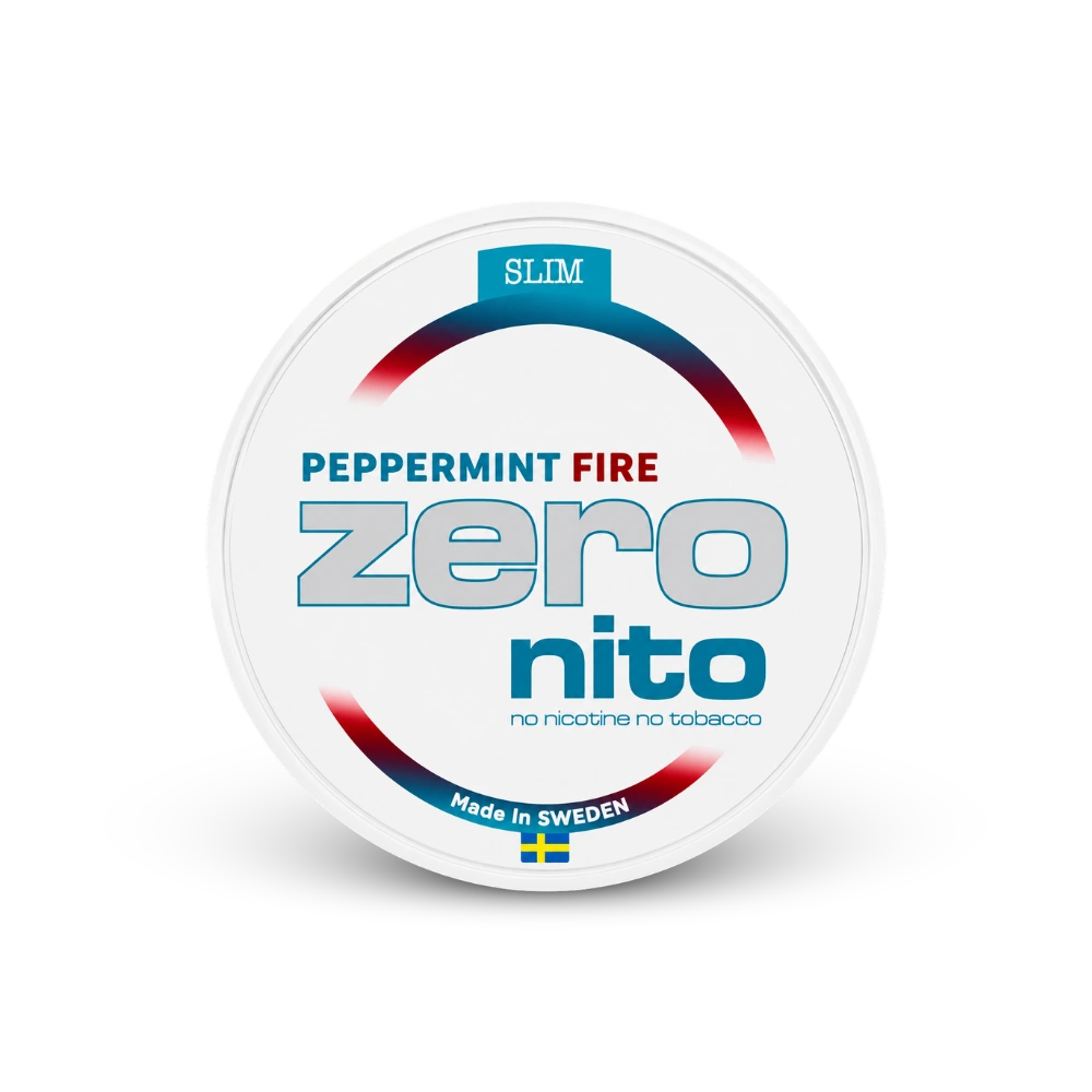 ZERONITO Peppermint Fire Slim – lattina di sacchetti di nicotina