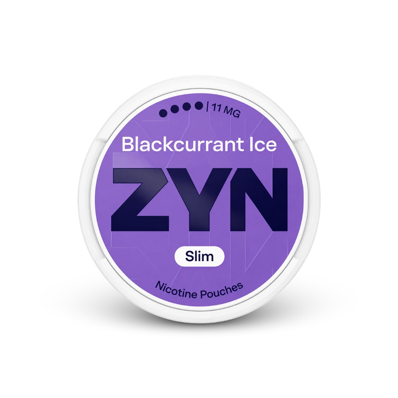 ZYN Blackcurrant Ice Slim S4 – lattina di sacchetti di nicotina