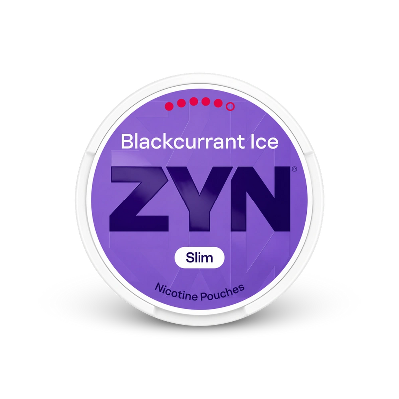 ZYN Blackcurrant Ice Slim S5 – lattina di sacchetti di nicotina