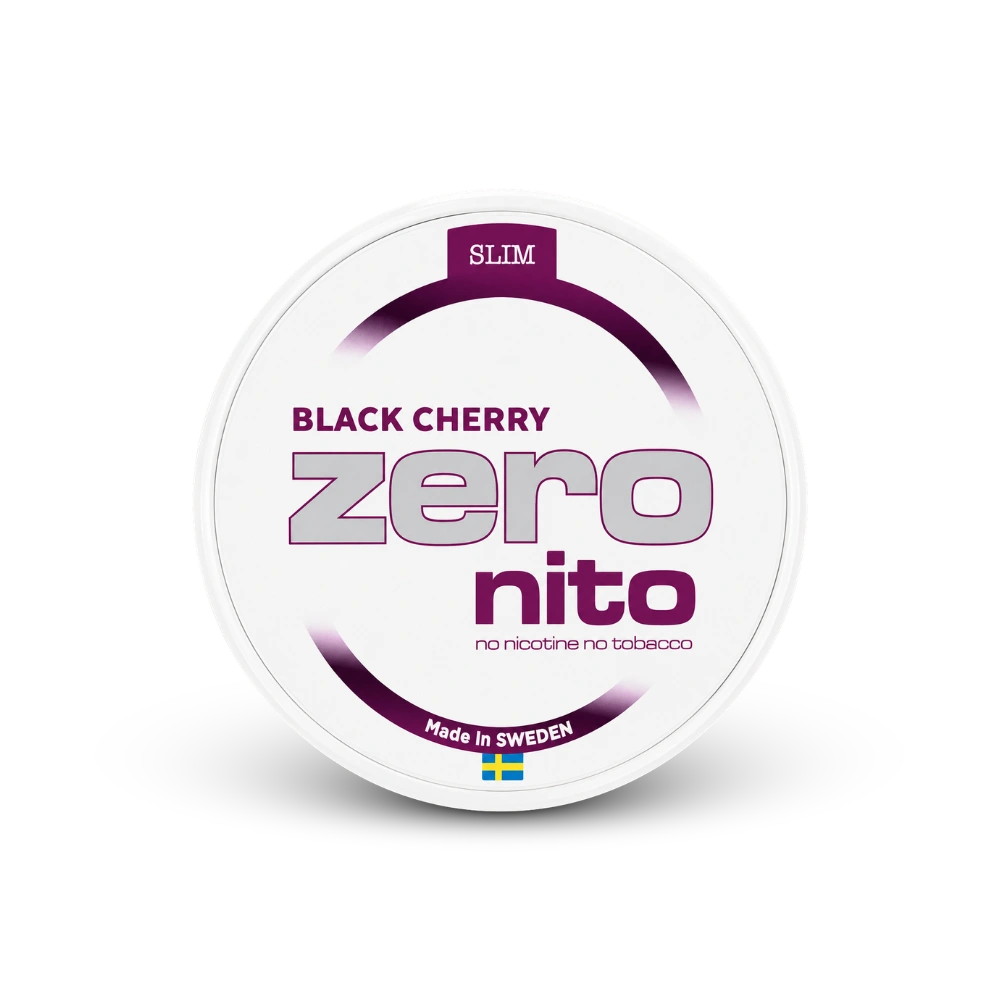 Zeronito Black Cherry Slim – lattina di bustine di nicotina