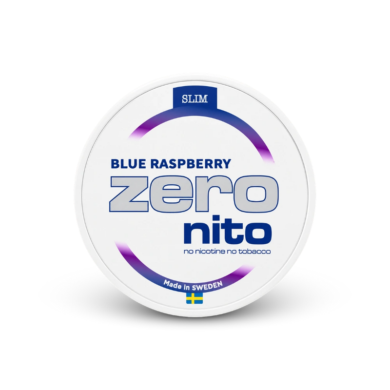 Zeronito Blue Raspberry Slim – lattina di sacchetti di nicotina