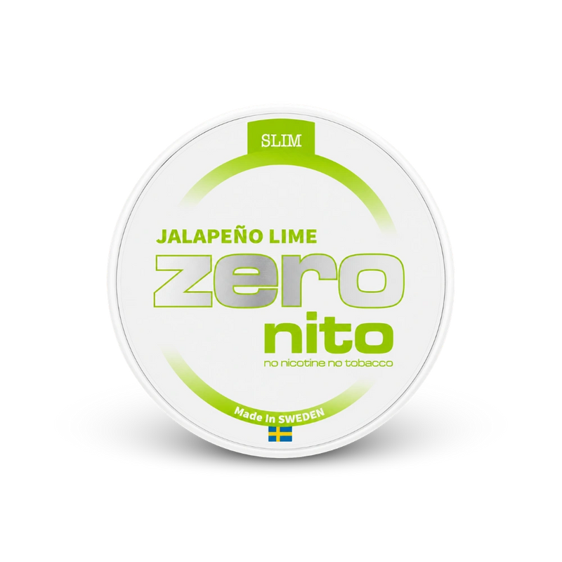 Zeronito Jalapeno Lime Slim – lattina di bustine di nicotina