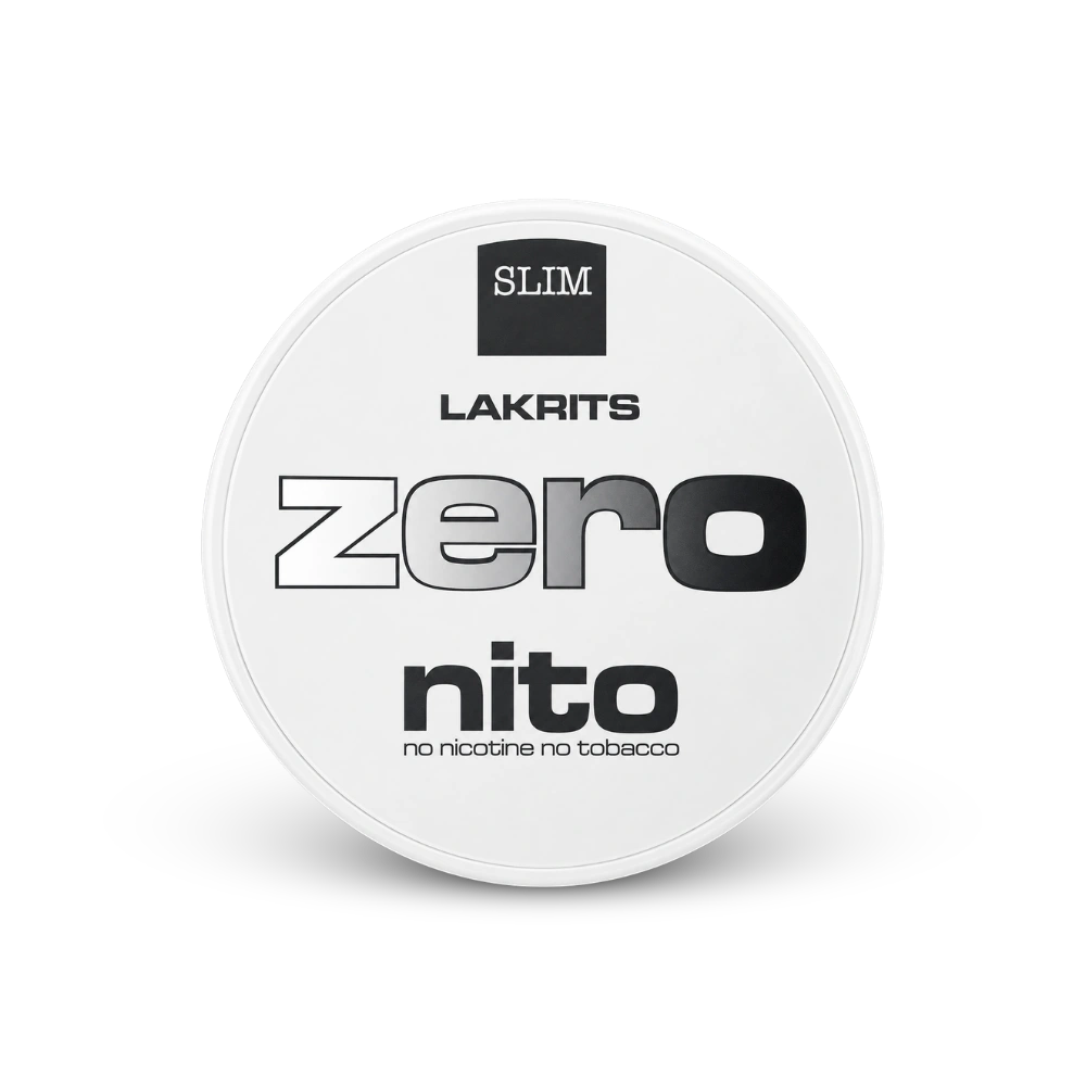 Zeronito Lakrits Slim – lattina di bustine di nicotina