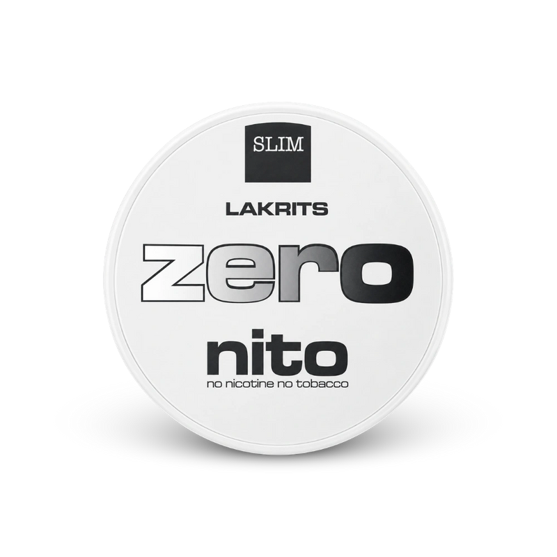 Zeronito Lakrits Slim – lattina di bustine di nicotina