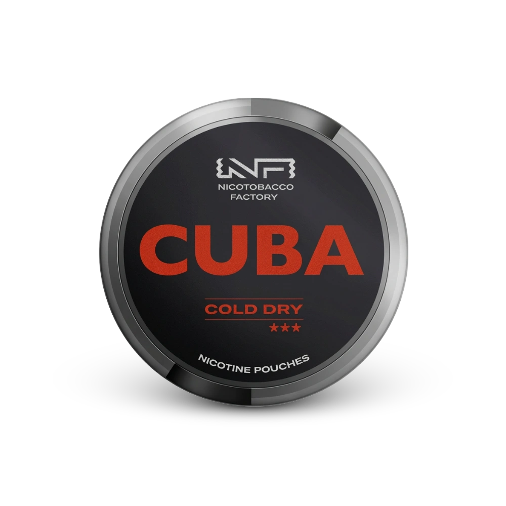 Cuba Black Cold Dry – lattina di buste di nicotina