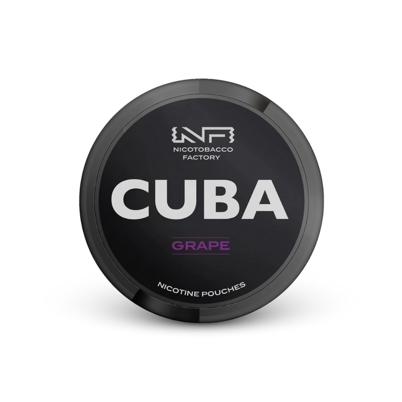 Cuba Black Grape – lattina di sacchetti di nicotina