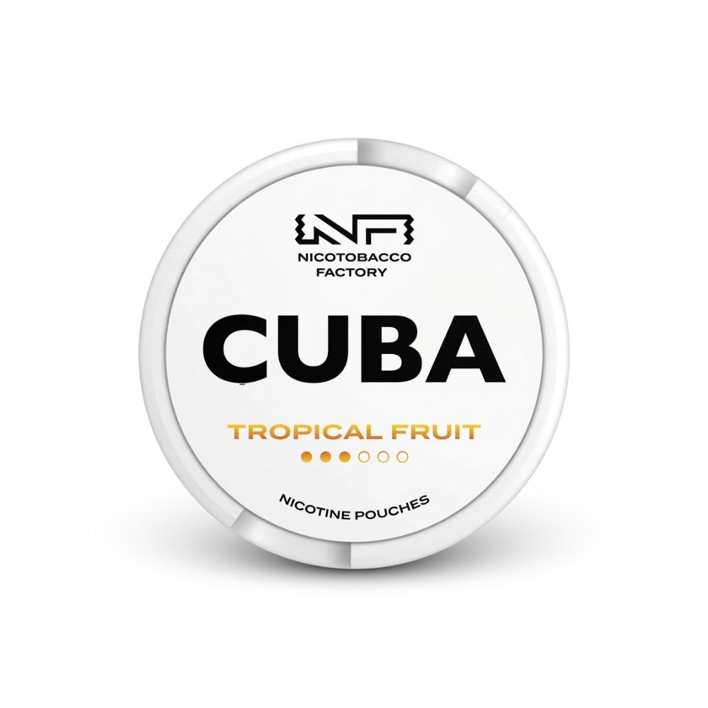 Cuba White Tropical Fruit – lattina di sacchetti di nicotina