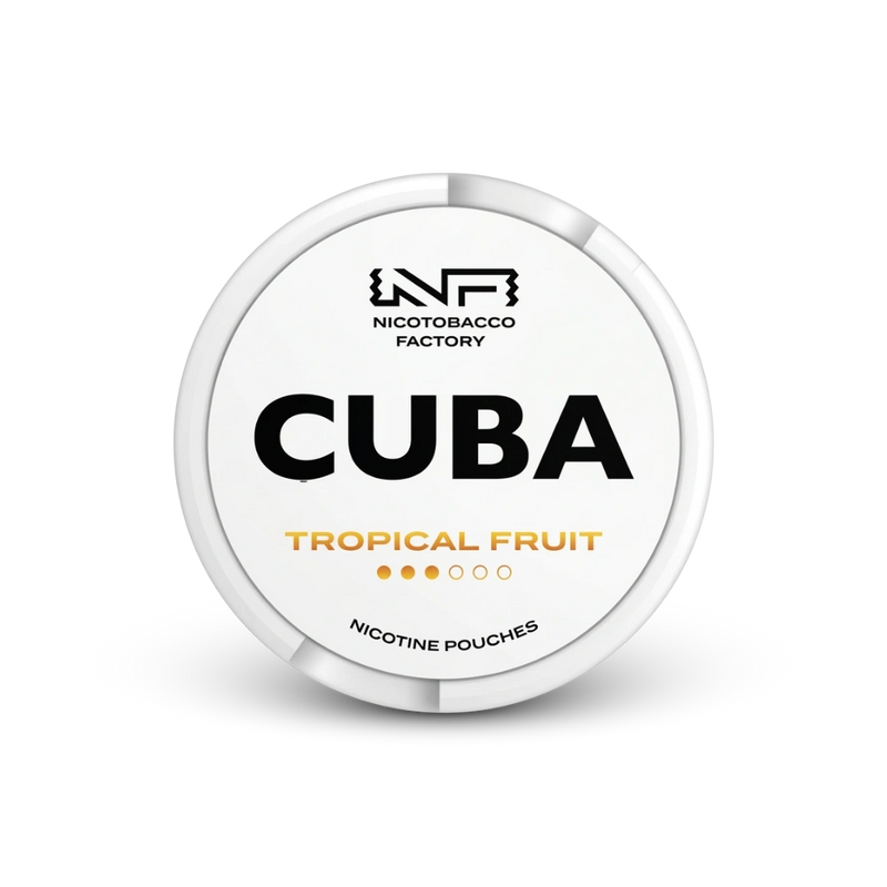 Cuba White Tropical Fruit – lattina di sacchetti di nicotina