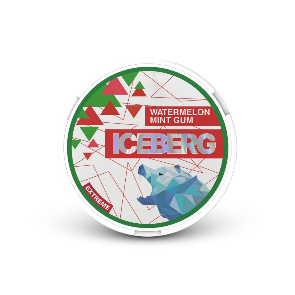 Gomma da masticare Iceberg Watermelon Mint – lattina di sacchetti di nicotina