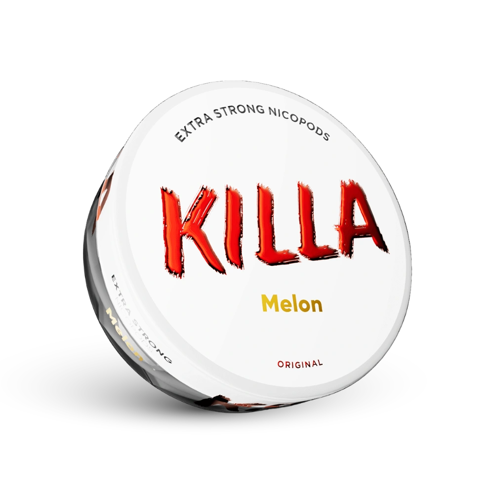 Killa Melon Extra Strong Nicotine Pouches Dose con sapore di melone, Formato Originale