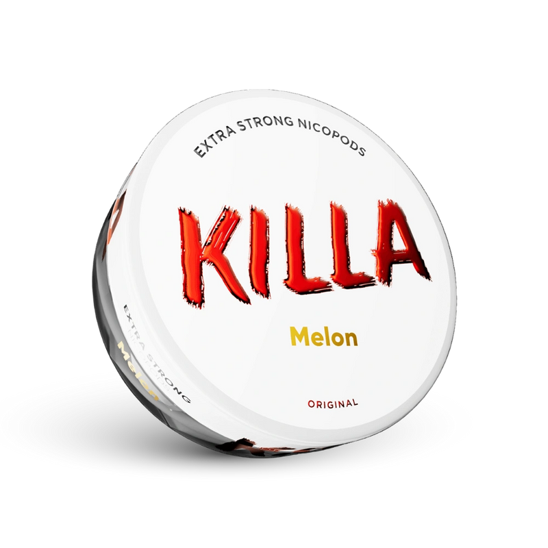 Killa Melon Extra Strong Nicotine Pouches Dose con sapore di melone, Formato Originale