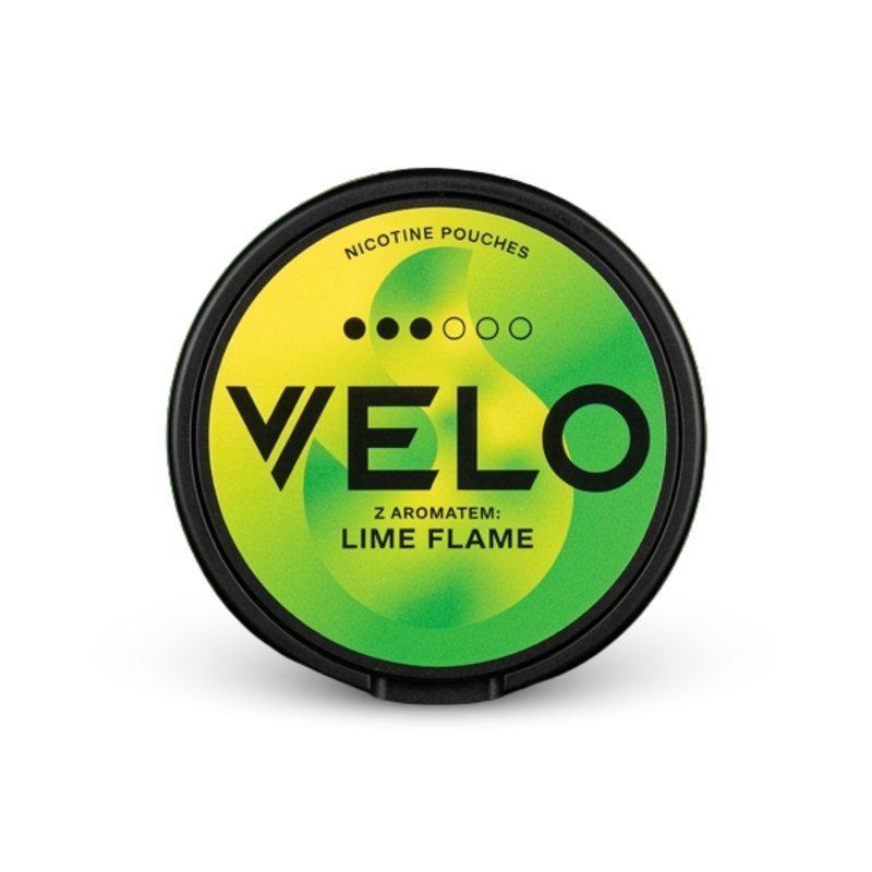 VELO Lime Flame – lattina di sacchetti di nicotina