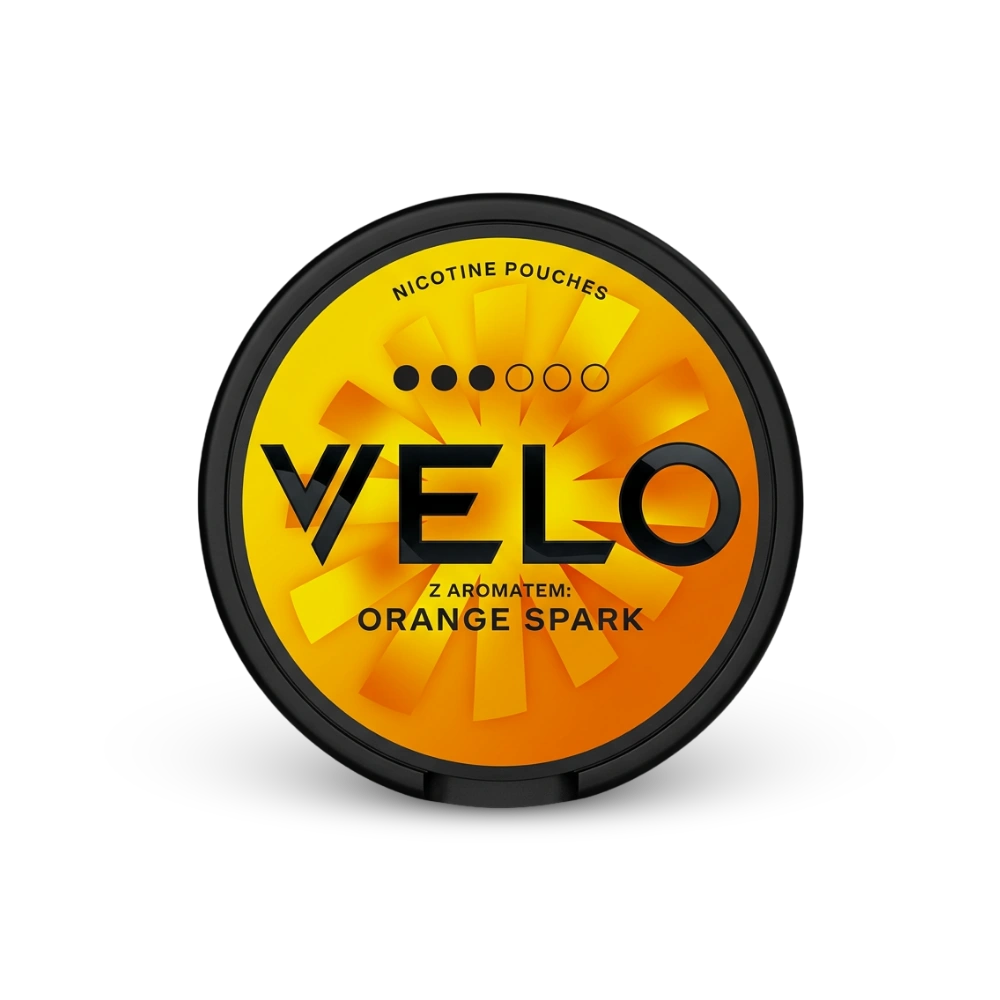 VELO Orange Spark – lattina di bustine di nicotina