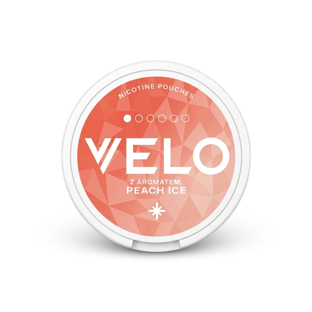 VELO Peach Ice – lattina di sacchetti di nicotina