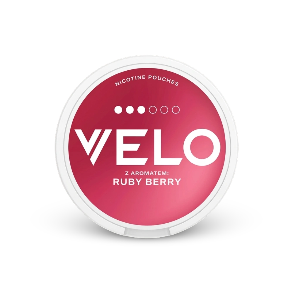 Velo Ruby Berry – lattina di sacchetti di nicotina