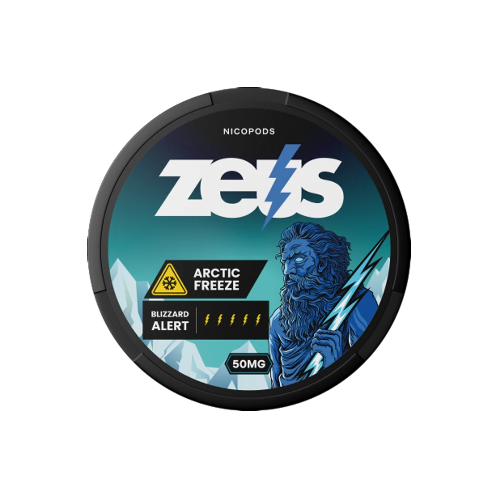 Zeus Arctic Freeze 50mg – Aroma Mentolo, Ultra Forte, 20 Bustine/Dose