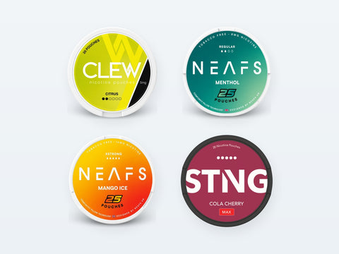 Snus più forte: le marche classificate per mg a bustina