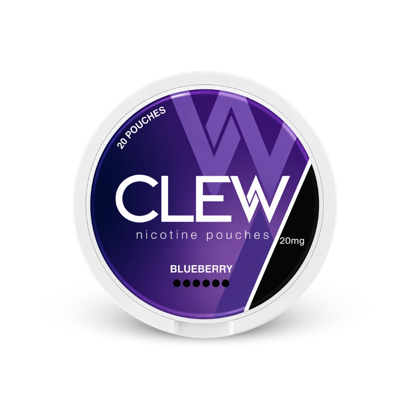 CLEW Mirtillo 20mg – lattina di buste di nicotina