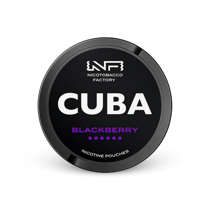 CUBA Blackberry – lattina di bustine di nicotina