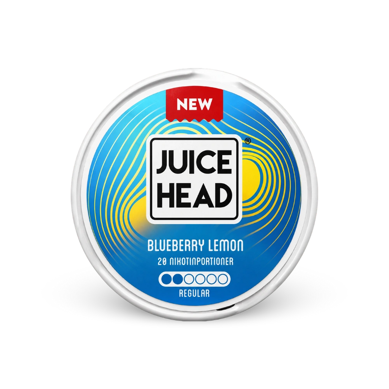 Juice Head Blueberry Lemon Regular – lattina di borse di nicotina