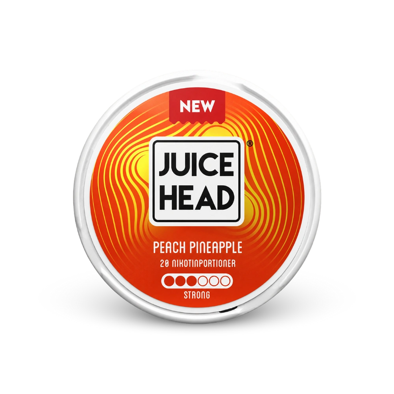Juice Head Peach Pineapple Strong – lattina di pouch di nicotina