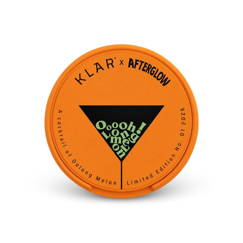 KLAR Afterglow Regular Mini – lattina di nicotine pouches