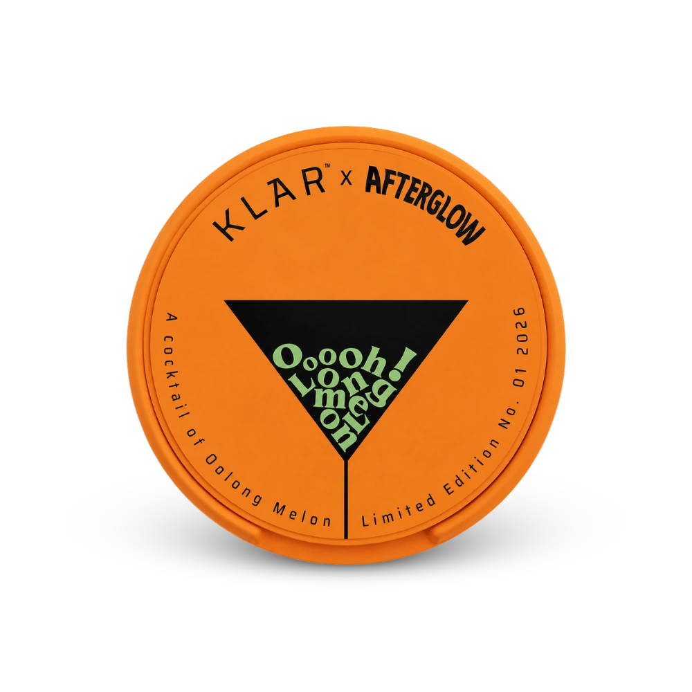 KLAR Afterglow Strong Mini – lattina di sacchetti di nicotina