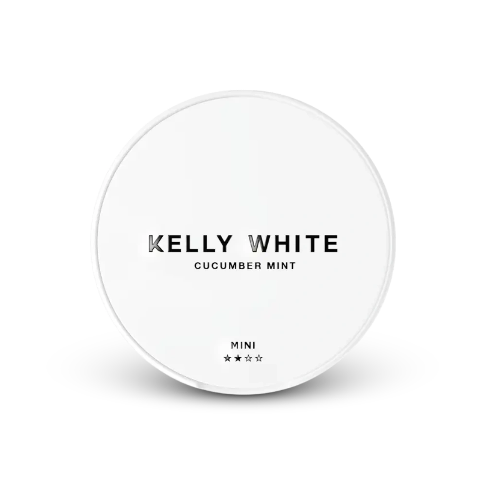 Kelly White Mini Cucumber Mint – lattina di sacchetti di nicotina