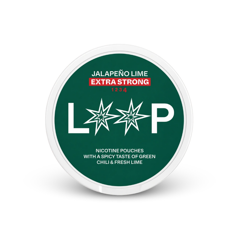 LOOP Jalapeno Lime Extra Strong – lattina di bustine di nicotina