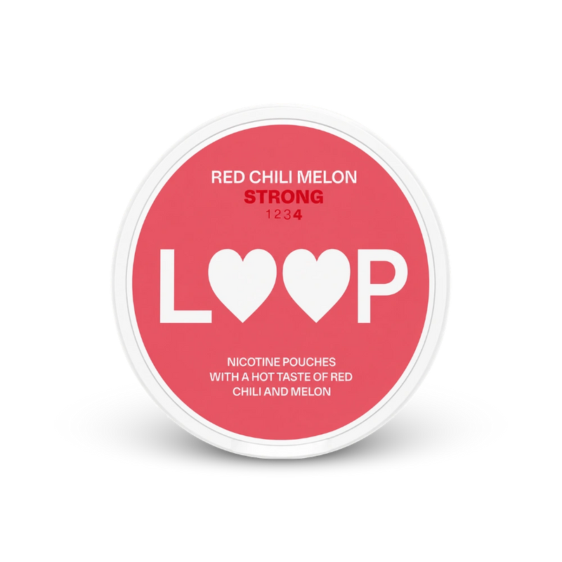 LOOP Red Chili Melon Strong – lattina di buste di nicotina