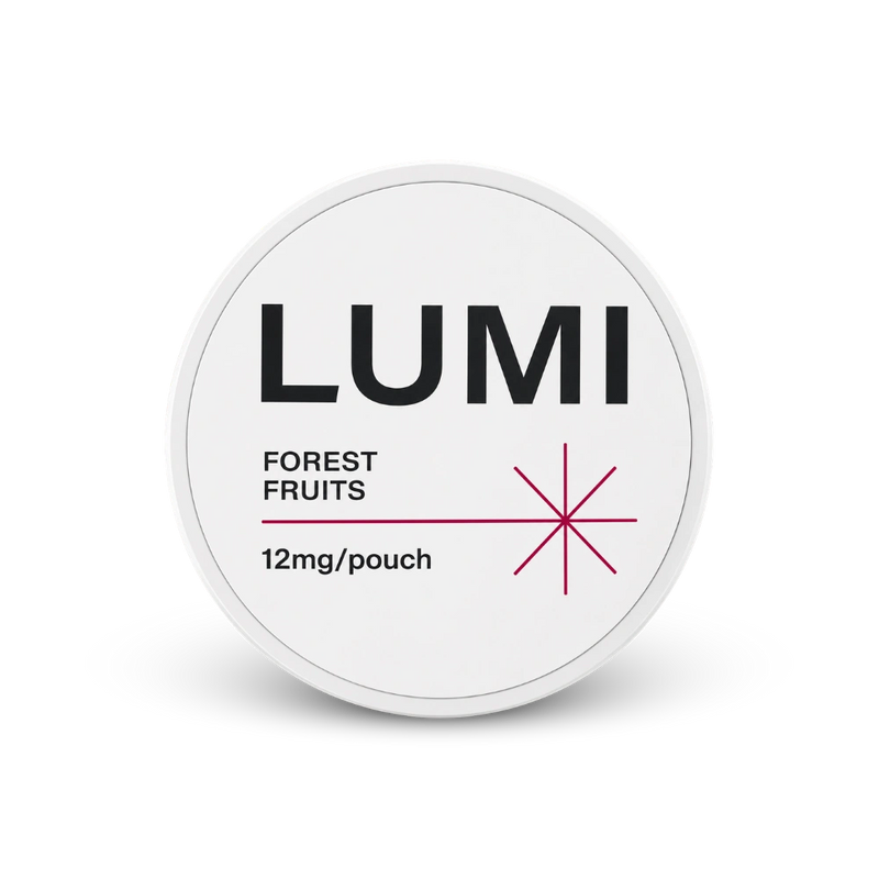 LUMI Forest Fruits 12mg – lattina di bustine di nicotina