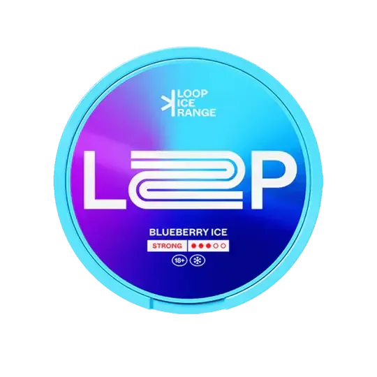 LOOP Ice Range Mirtillo Ice Borse di Nicotina Dose Strong Stärke