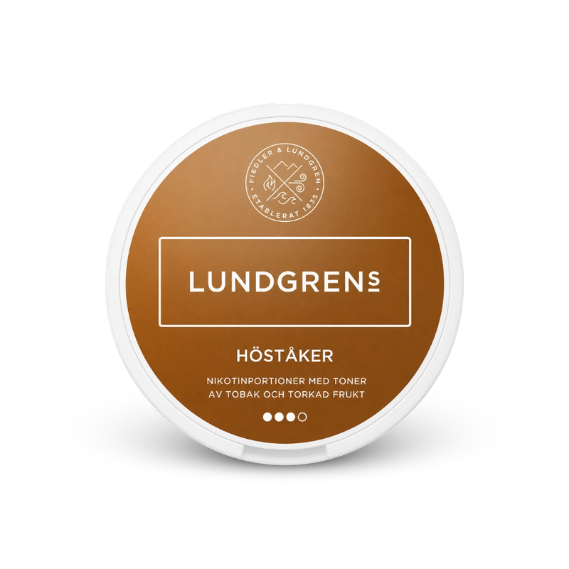 Lundgrens Höståker – lattina di buste di nicotina