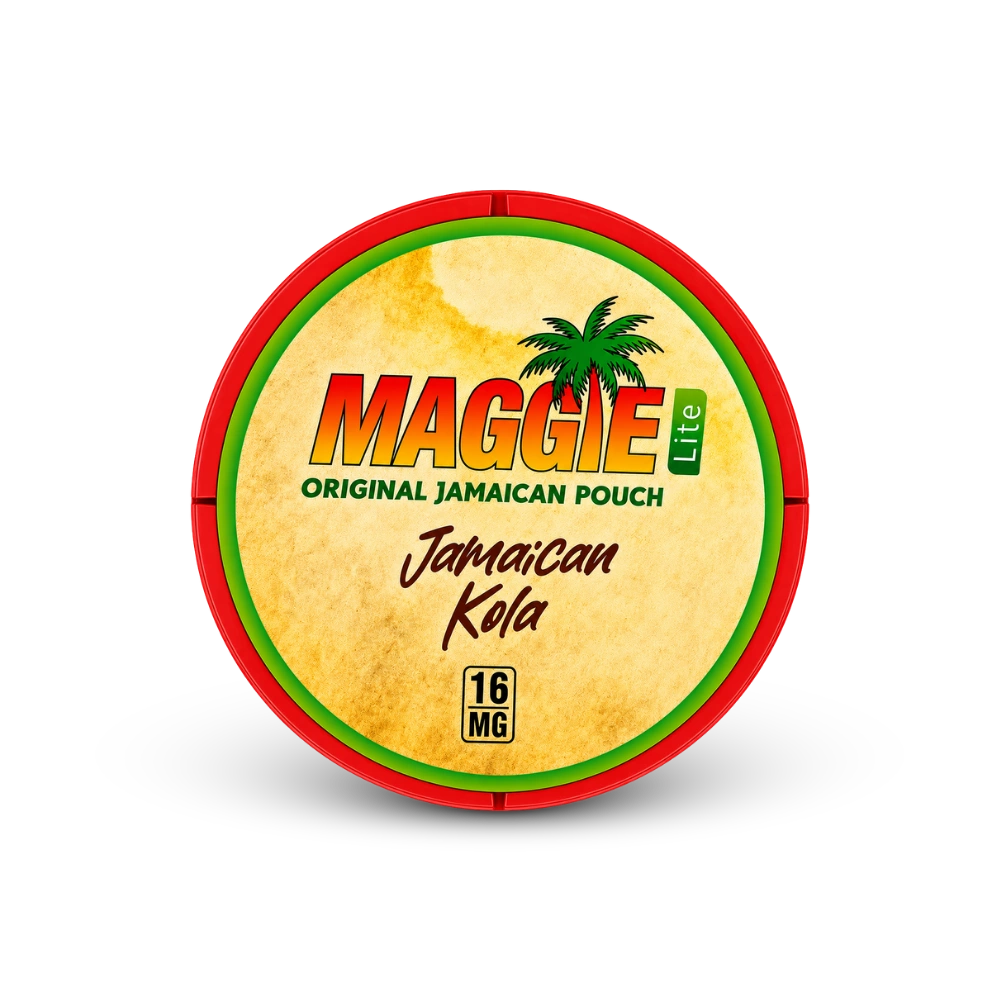 MAGGIE Lite Jamaican Kola – lattina di sacchetti di nicotina