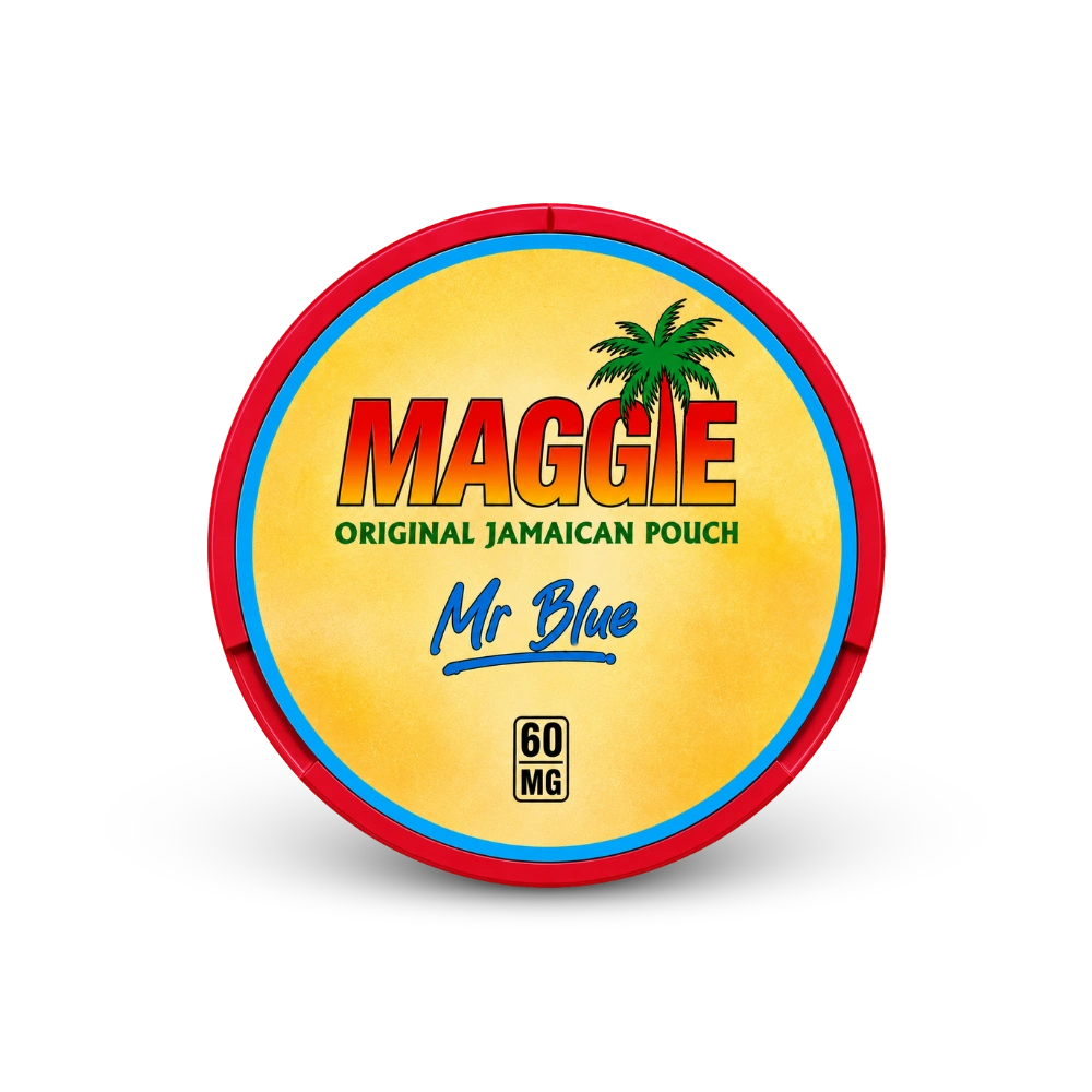 MAGGIE Mr Blue 60mg – lattina di sacchetti di nicotina