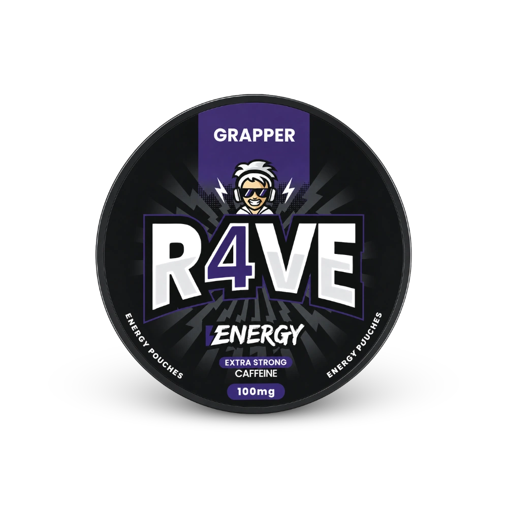RAVE Energy Grapper 100mg – lattina di pouch di nicotina