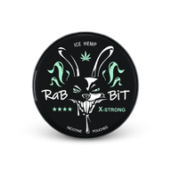 RaBBiT Ice Hemp X-Strong – lattina di sacchetti di nicotina