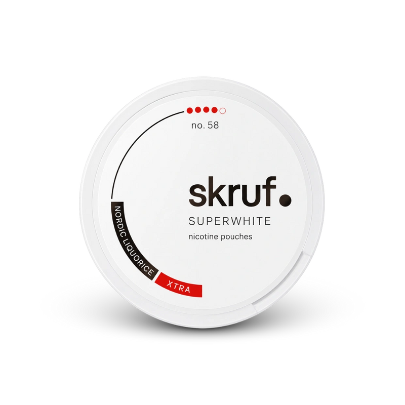 SKRUF Nordic Liqourice S4 – lattina di sacchetti di nicotina
