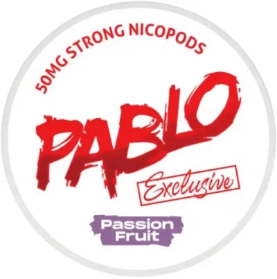 PABLO Exclusive Passion Fruit Strong – lattina di bustine di nicotina