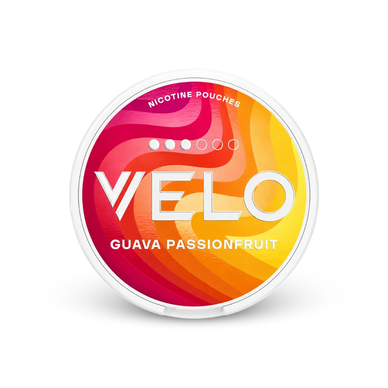 VELO Guava Passionfruit Slim – lattina di bustine di nicotina