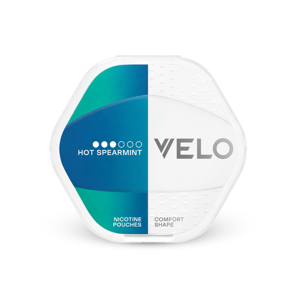 VELO Shift Hot Spearmint – lattina di sacchetti di nicotina