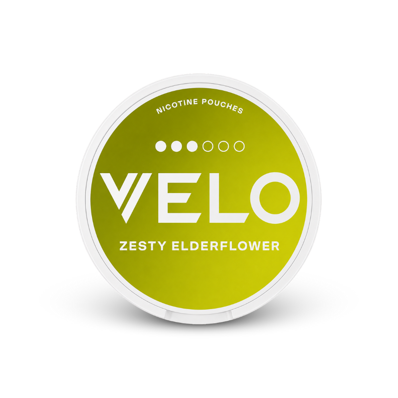 VELO Zesty Elderflower – lattina di buste di nicotina