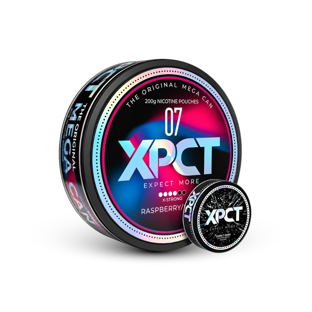 XPCT Black Mega Raspberry Mint – nicotine pouches can