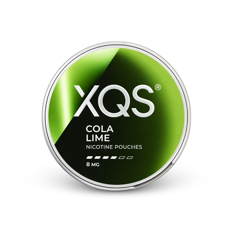 XQS Cola Lime 8mg – lattina di sacchetti di nicotina