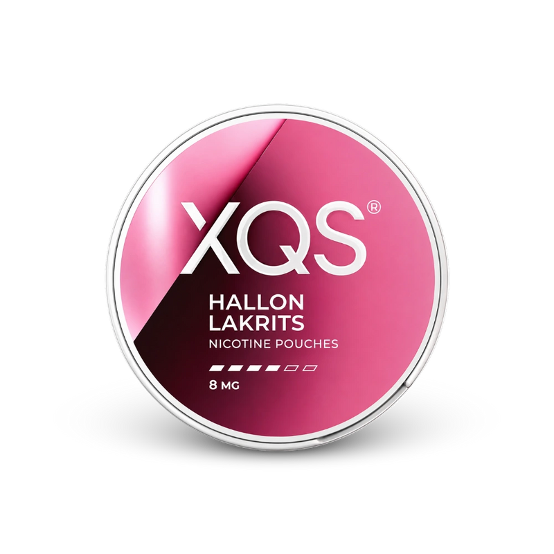 XQS Lampone Liquirizia Slim Strong – lattina di bustine di nicotina