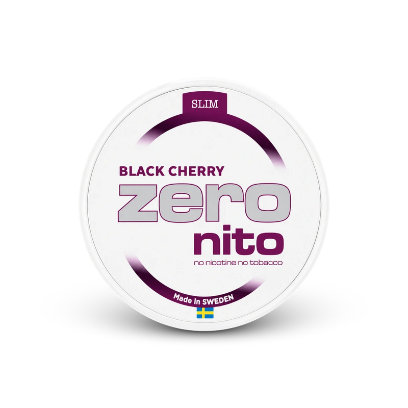 Zeronito Black Cherry Slim – lattina di bustine di nicotina