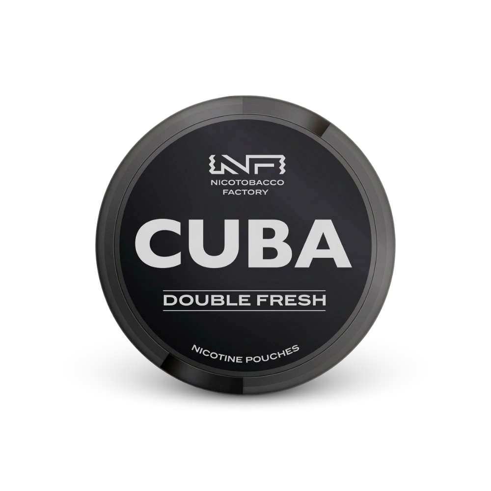 Cuba Black Double Fresh – lattina di bustine di nicotina
