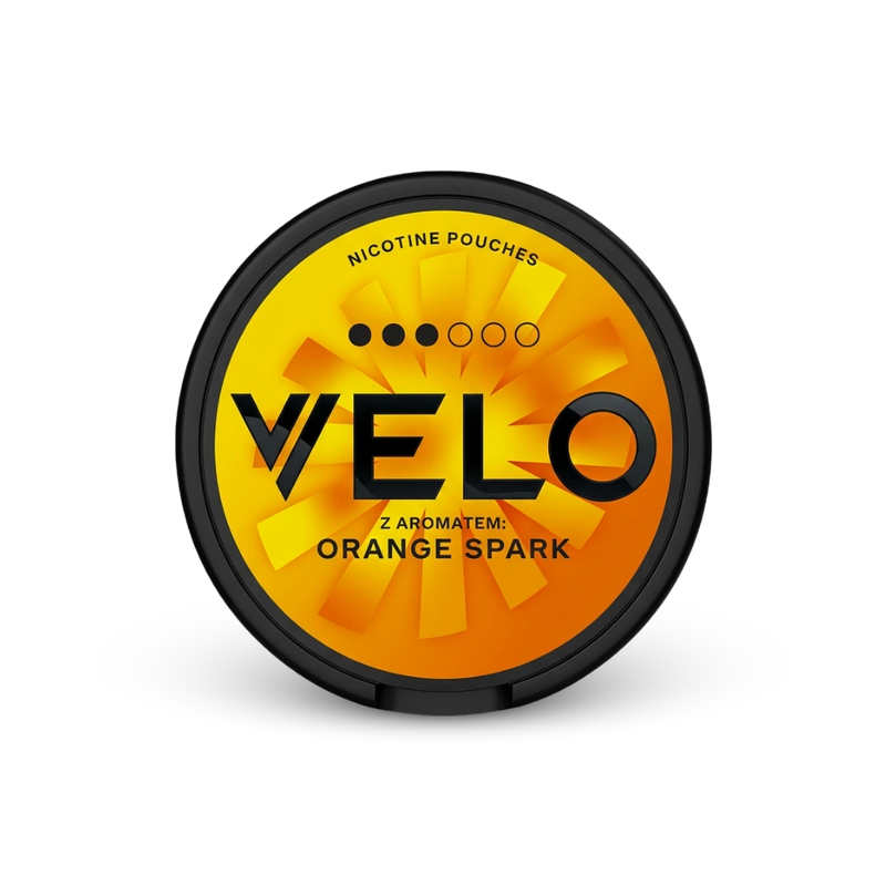 VELO Orange Spark – lattina di bustine di nicotina